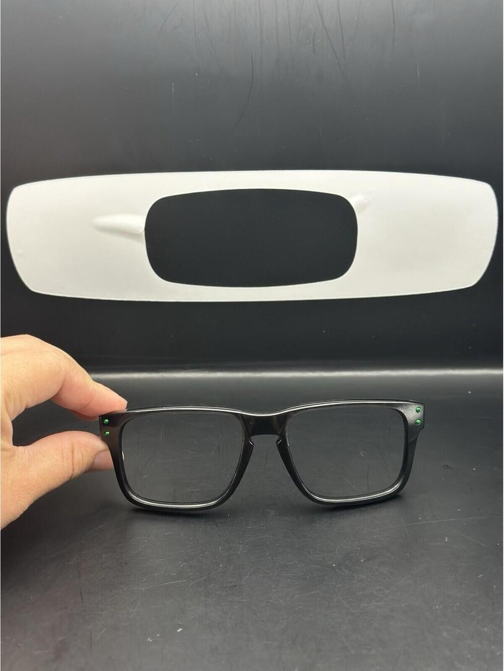 Oakley Holbrook Black Ink XS Front/Orbital(Green Rivets)
